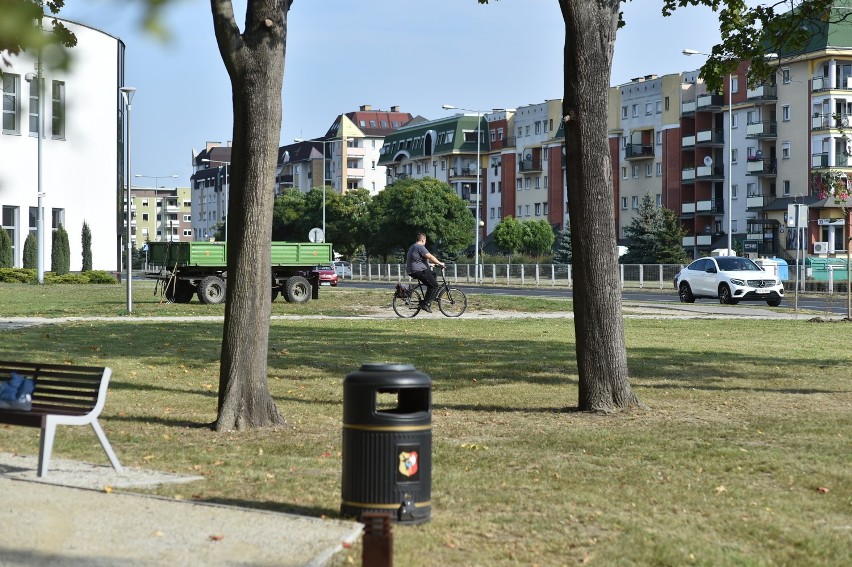 Park przy pomniku Armii Krajowej w Lesznie