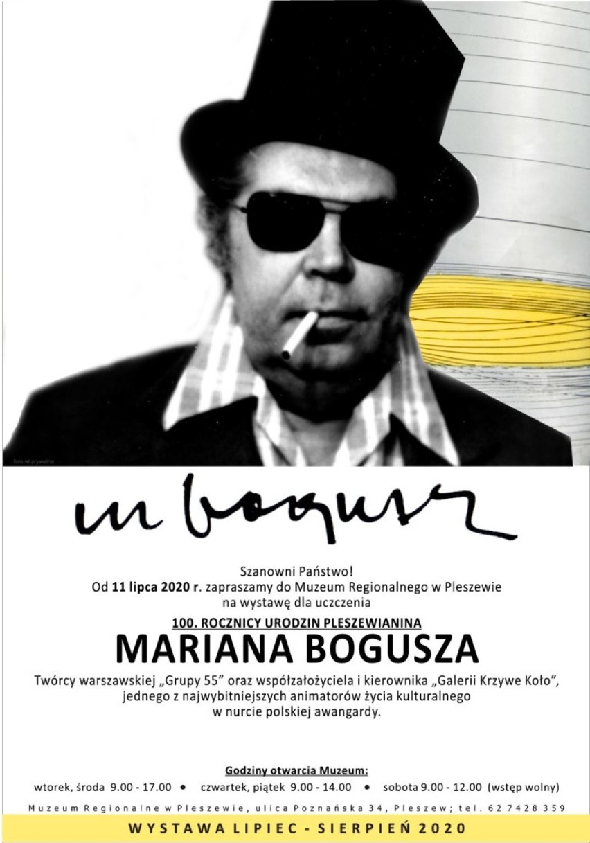 Muzeum Regionalne zaprasza na wystawę z okazji stulecia urodzin Mariana Bogusza