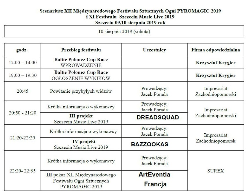 Program festiwalu Pyromagic 2019. Kto wystąpi w tym roku?