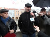 Protest przeciwko płatnej obwodnicy Gliwicach. Za autostradę A1 i A4 nie chcemy płacić