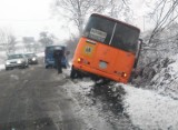 Janków Pierwszy: Kolizja szkolnego autobusu [FOTO]