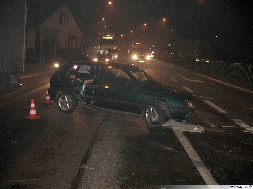 Wypadki drogowe w Raczkach  i Suwałkach [zdjęcia]