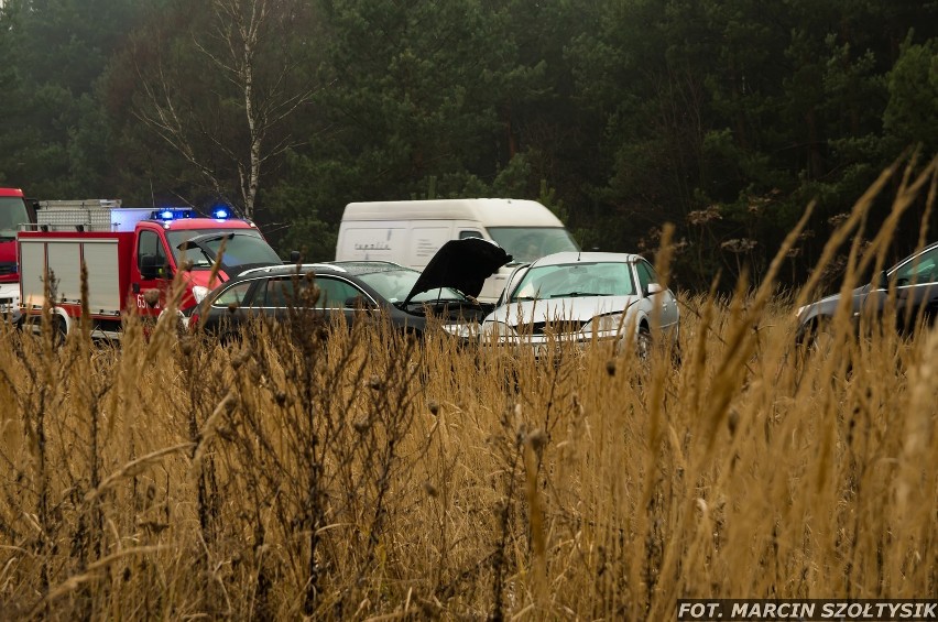 Wypadek na DW 908 w Miasteczku Śląskim