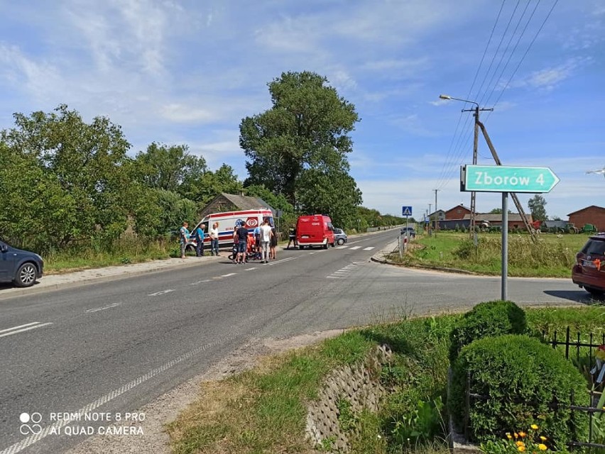 Wypadek w gminie Widawa. Kolarz potrącony w Kocinie. Kierowca uciekł