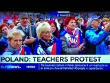 Światowe media o proteście nauczycieli. Na czołówkach nauczyciele z Oleśnicy