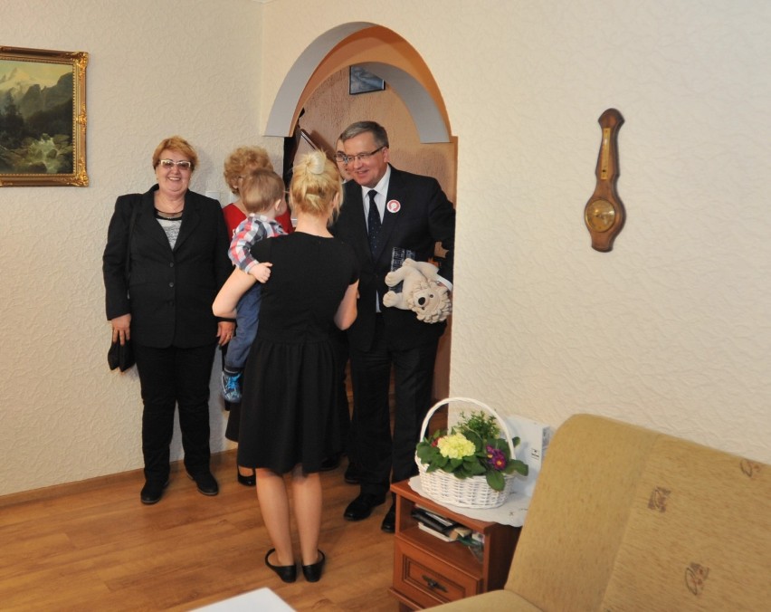 Bronisław Komorowski w Starogardzie spotkał się z rodziną