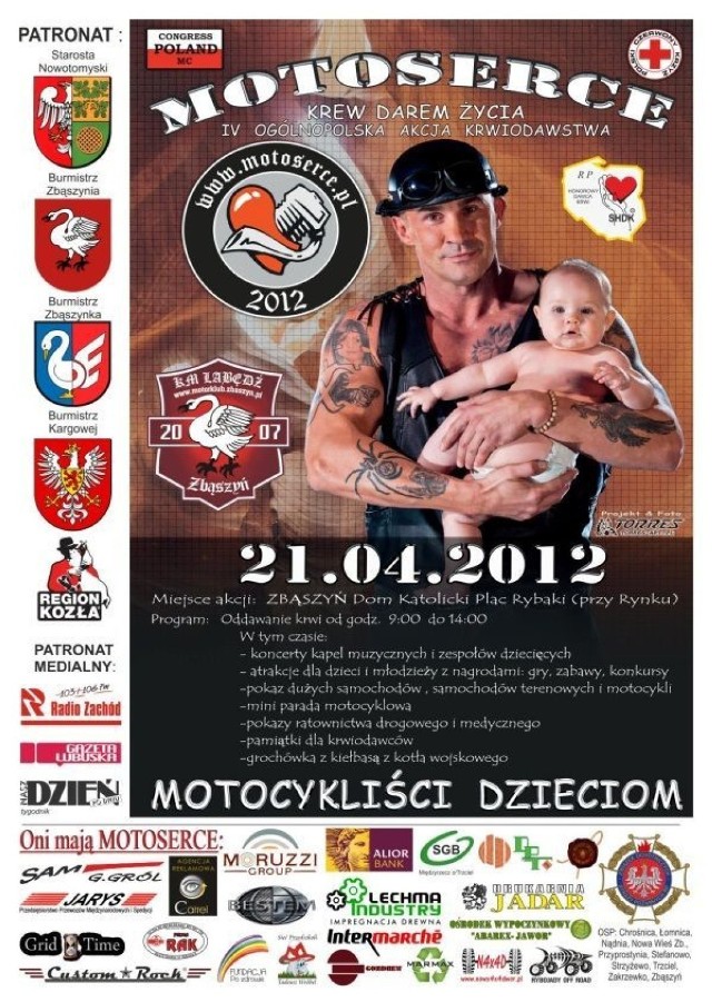 Plakat informacyjny Motoserce 2012