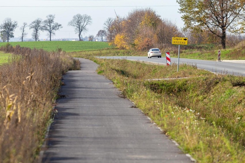 Przebudowywana trasa - ze Stolna do Wąbrzeźna - ma 28,5 km...