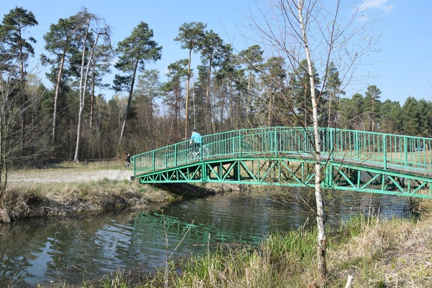 Czerwieńsk - rekreacyjne miejsce nad wodą po prawej stronie...