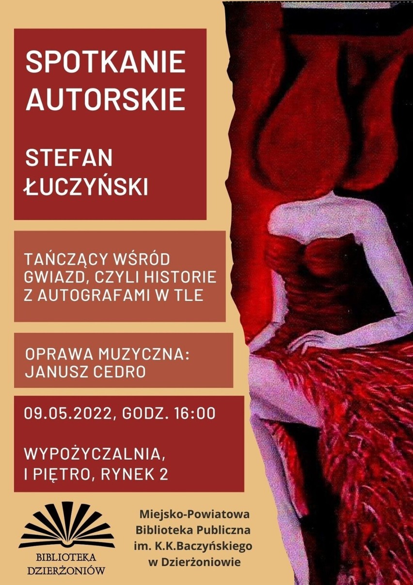 Spotkanie autorskie Stefana Łuczyńskiego i występ Janusza Cedro w Dzierżoniowie