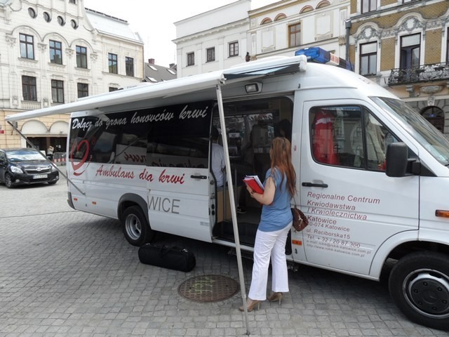 Poniedziałkowa akcja oddawania krwi w Cieszynie cieszyła się...