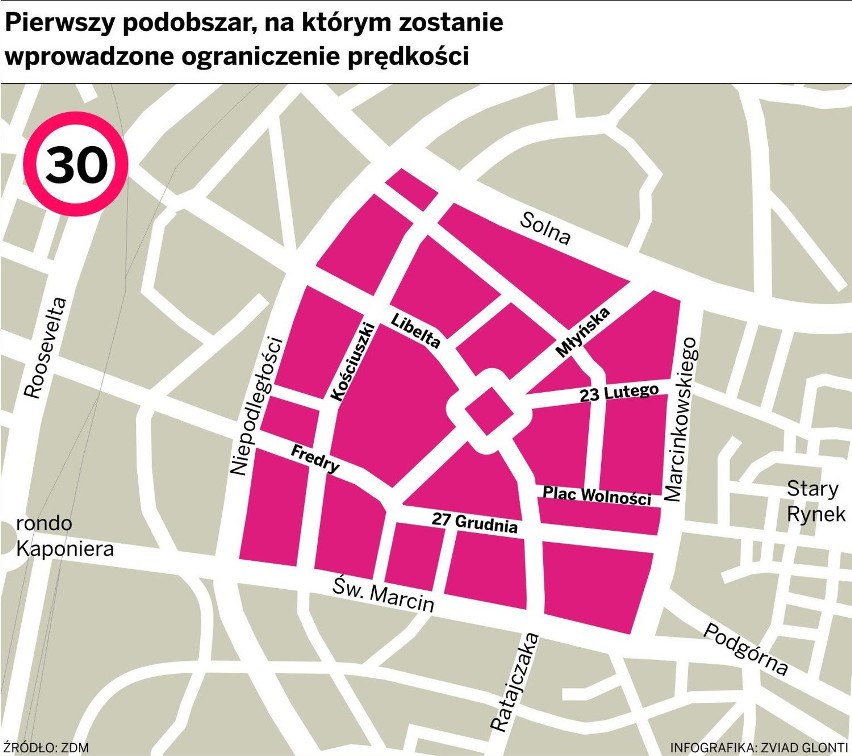 Poznań - Do końca czerwca ma powstać część &quot;strefy 30&quot;