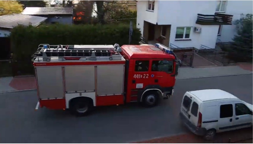 Pożar w Kraśniku Fabrycznym. Zobacz wideo z akcji strażaków!