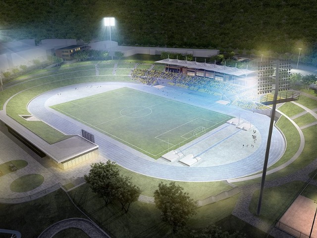 Remont stadionu w dzielnicy Nowe Miasto