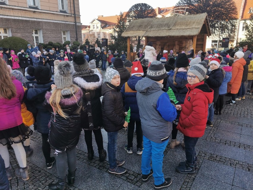 Poszli wszyscy do stajenki. Wspólne kolędowanie uczniów pleszewskiej Dwójki