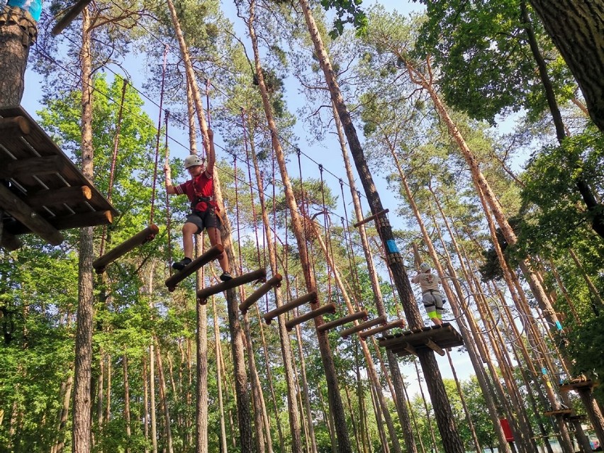 Park linowy w Pustkowie Osiedlu cieszy się coraz większym zainteresowaniem