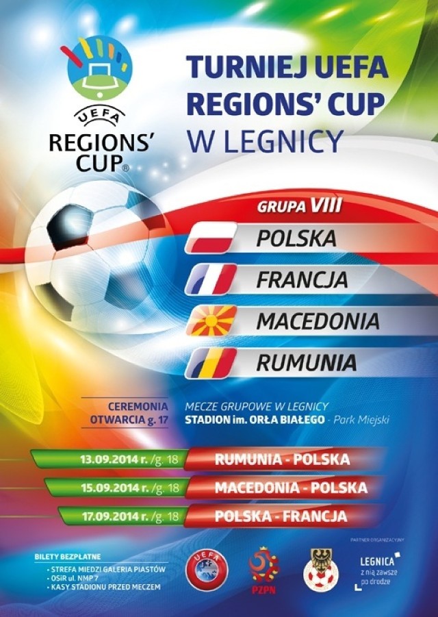 UEFA Regions' Cup na stadionie im. Orła Białego w Legnicy