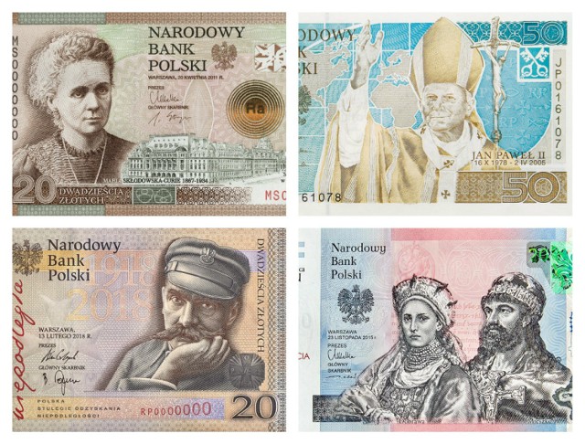 Narodowy Bank Polski wprowadził do obiegu przez ostatnich kilkanaście lat 11 banknotów kolekcjonerskich. Być może niektórych nigdy nie widzieliście. Co ciekawe, banknotami kolekcjonerskimi można posługiwać się na takich samych zasadach, jak banknotami obiegowymi, bowiem są one prawnym środkiem płatniczym w Polsce.

Warto jednak pamiętać, że numizmaty (monety i banknoty kolekcjonerskie) osiągają na rynku kolekcjonerskim wartość znacznie wyższą od nominału. Posiadacz banknotu powinien mieć więc na uwadze fakt, że regulowanie płatności banknotem kolekcjonerskim może oznaczać sporą stratę finansową.