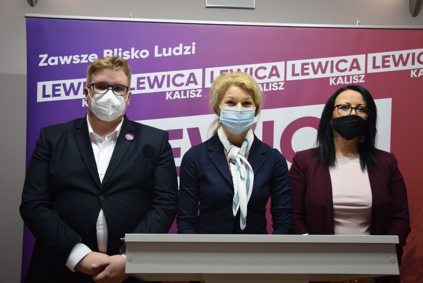 Od lewej: Kamil Janiak - koordynator Młodej Lewicy w...