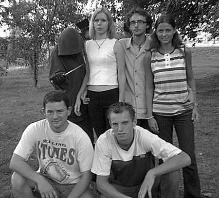 Na zdjęciu: Mariola Frąckowiak, Karolina Górczak, Tomasz Smolarski, Anita Frąckowiak oraz Leszek Chudobski i Rafał Kowalski.