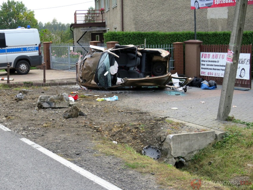 Wypadek na ul. Beskidzkiej w Libiążu. Jedna osoba ranna