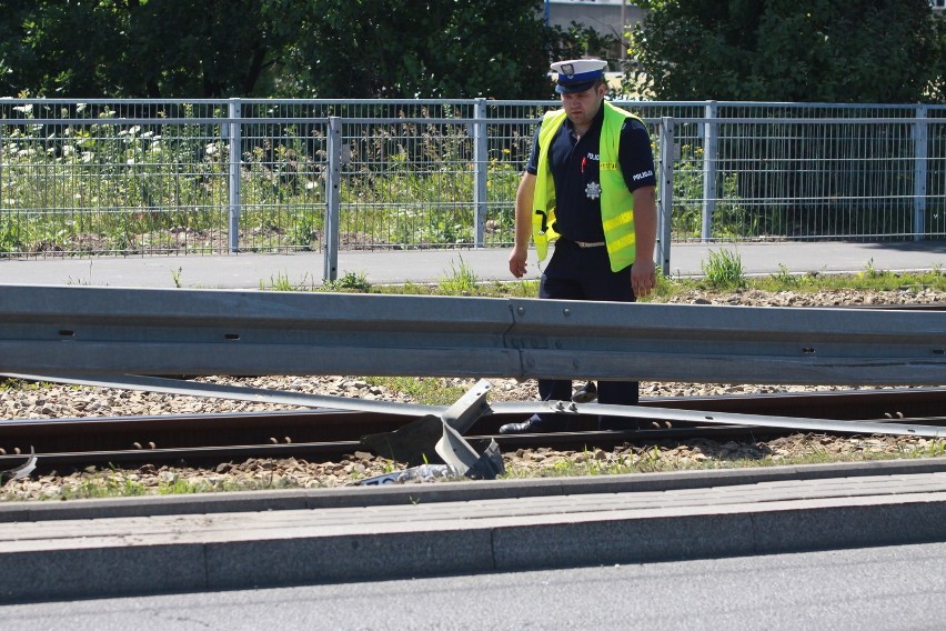 Wypadek na Aleksandrowskiej. Pijany kierowca.