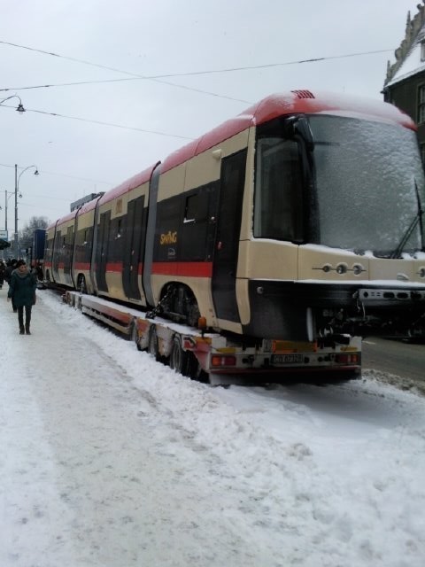 Szósty tramwaj dotarł z opóźnieniem do Gdańska