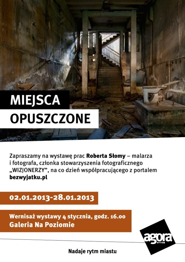 Wystawa prac Roberta Słomy w Galerii na Poziomie (Agora Bytom)