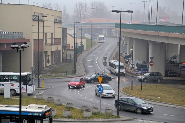 Ulica Wita Stwosza, gdzie znajduje się rondo, które będzie nosić imię Janusza Kurtyki