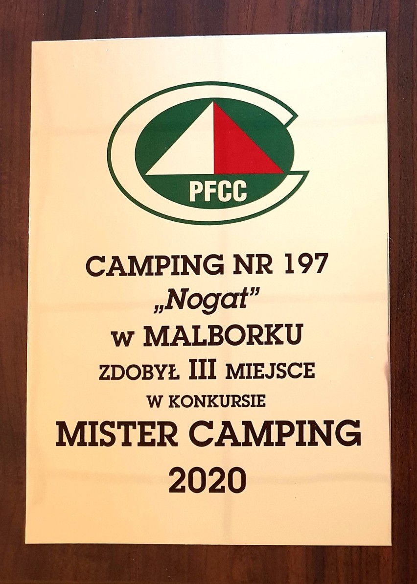 Malbork. Camping nr 197 zajął trzecie miejsce w branżowym ogólnopolskim konkursie. W trudnym roku pandemii turyści docenili jakość usług
