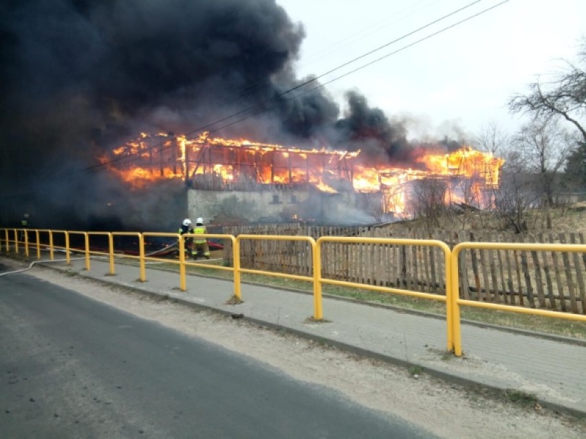 Gmina Malechowo. Ogromny pożar budynków gospodarczych w Borkowie [aktualizacja]