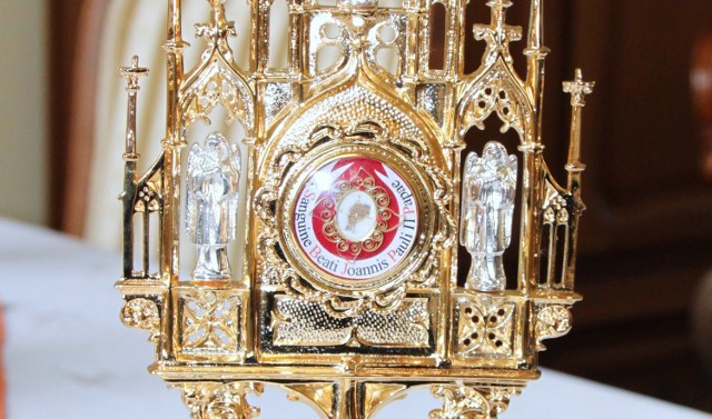 Relikwia z krwią Jana Pawła II
