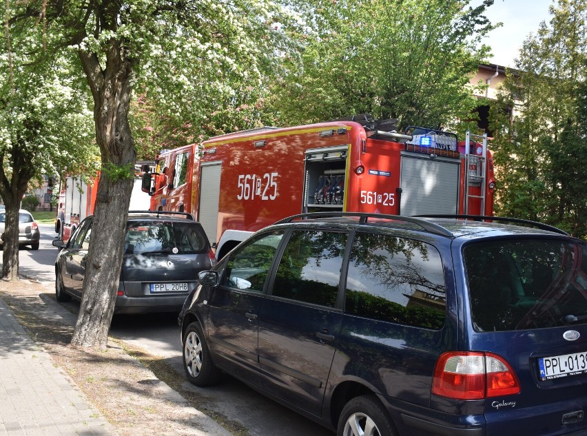 13 maja 2022 roku strażacy interweniowali w jednym z budynków przy ulicy Kochanowskiego w Pleszewie