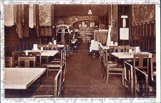 Wnętrze restauracji "Grüner Pollak" - 1930 r.