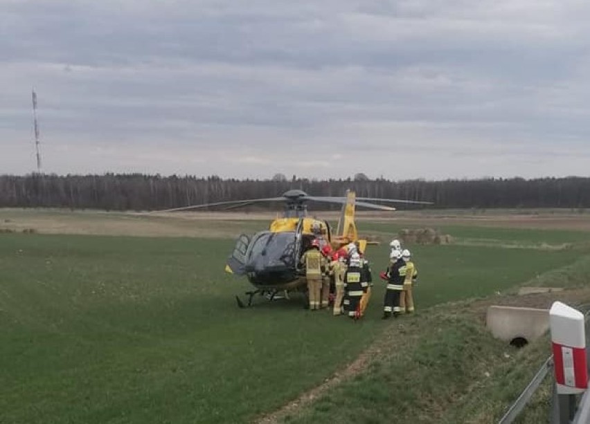 Wypadek motocyklisty w powiecie lublinieckim. Wracał z...