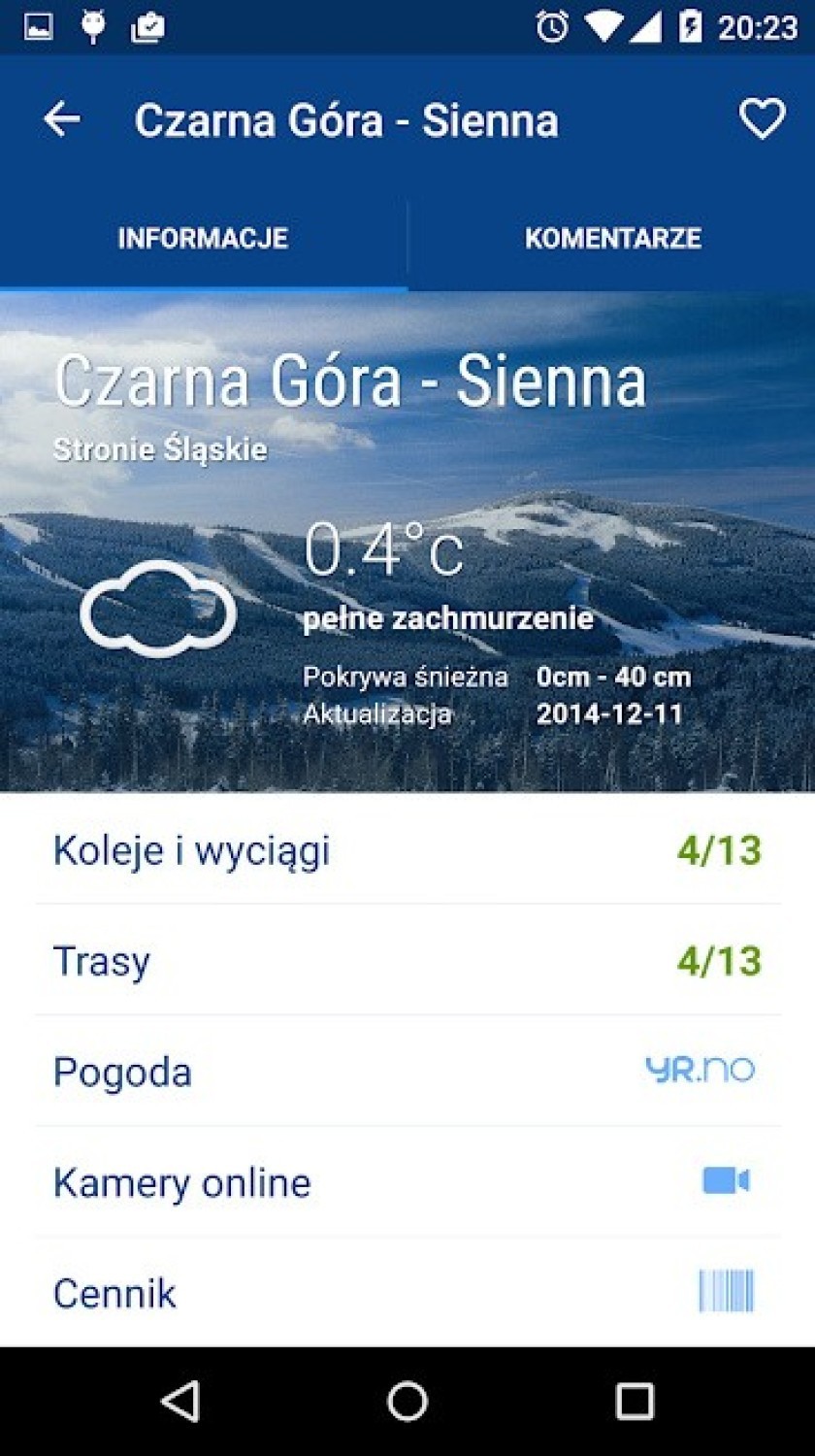 SkiRaport to aplikacja w góry dla narciarzy. Pokaże...