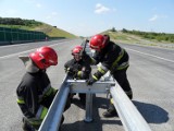 Piekary Śląskie: Strażacy ćwiczą przed otwarciem autostrady A1