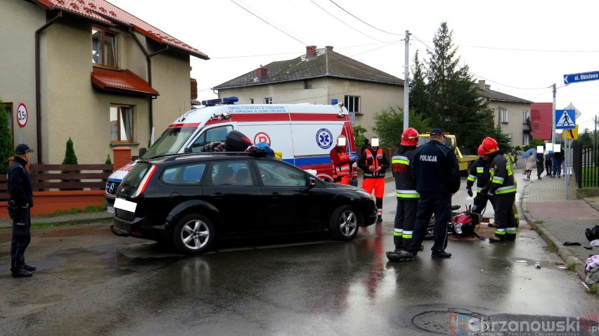 Groźny wypadek w Libiążu. Motorowerzystę zabrał helikopter