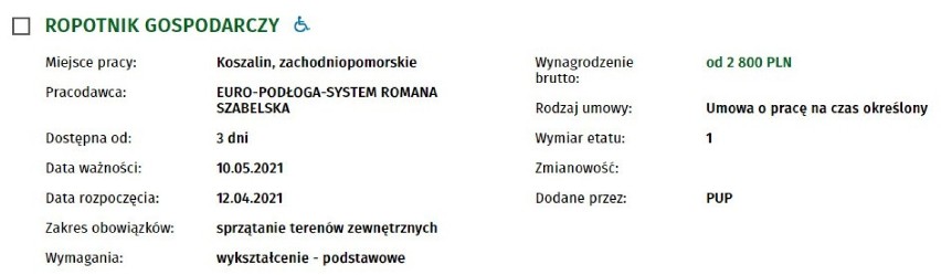 Szukasz pracy w Koszalinie i regionie?