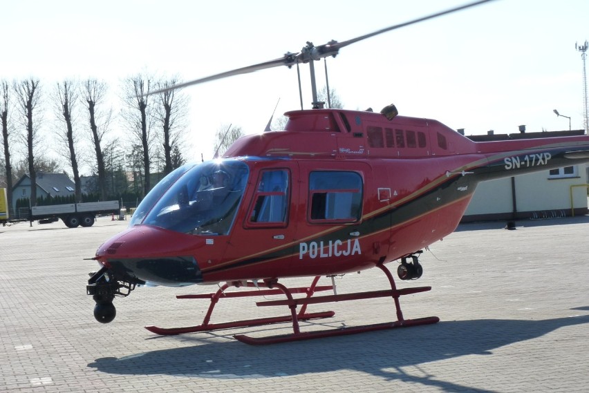 Policyjny helikopter ruszył do akcji „Bezpieczne Radomsko” [ZDJĘCIA, FILM]