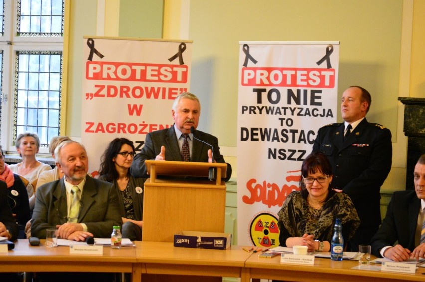 Protest pracowników szpitala w Kwidzynie. Będzie debata nt. losów spółki Zdrowie