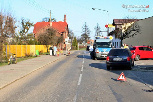 Wypadek w Kaletach z udziałem 12 - letniego rowerzysty