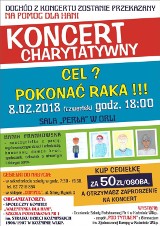  Koncert charytatywny „Walentynka dla Hani” w sali „Perła” w Orli. Warto być i wspomóc!