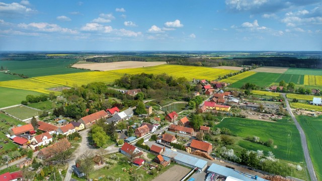 Wolimirzyce z lotu ptaka prezentują się uroczo.