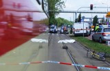Przybyszewskiego - Tramwaj śmiertelnie potrącił rowerzystę