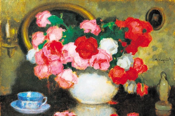 Obraz "Martwa natura z różami" sprzedano za 15 tys. zł