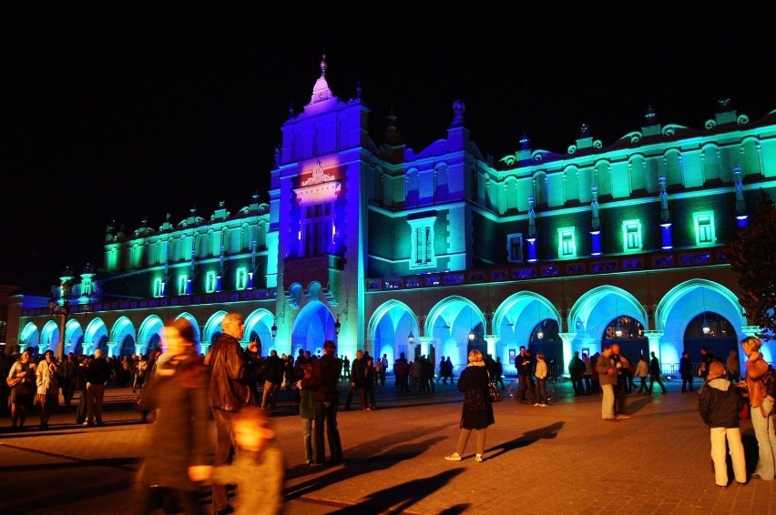 Iluminacja Sukiennic. Fot. Bożena Zajiczek