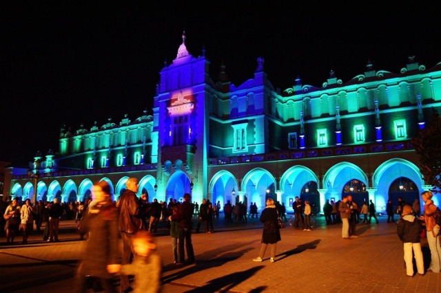 Iluminacja Sukiennic. Fot. Bożena Zajiczek