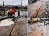 Woda zalała ul. Morską w Gdyni. Na miejscu pracują służby miasta, możliwe utrudnienia w ruchu