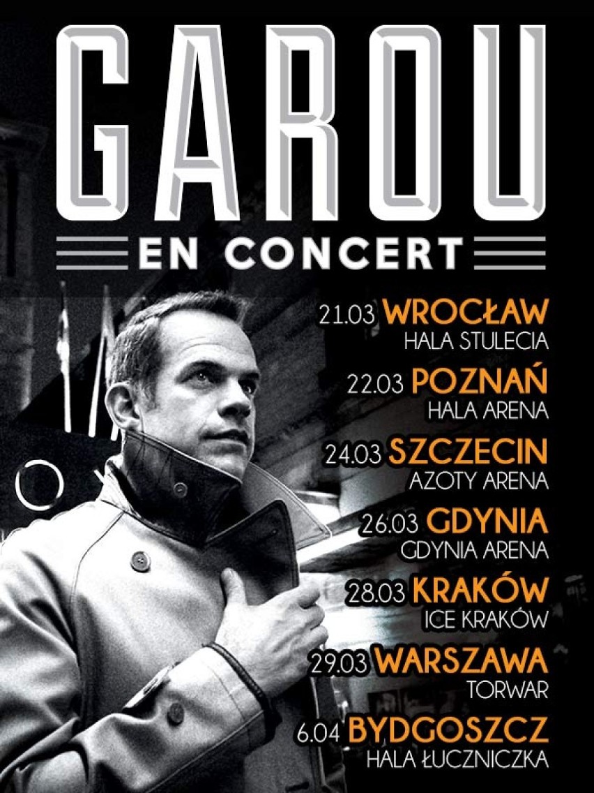 Garou wystąpi w Bydgoszczy. Mamy dla was bilety na koncert!